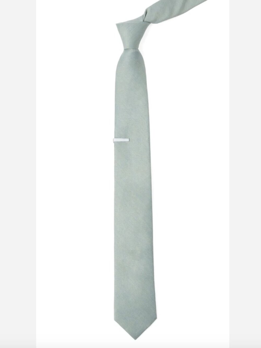 The Tie Bar Chicago x BHLDN Linen Row Morning Mist Tie